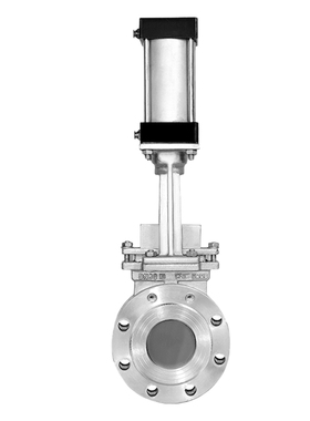 气动刀型闸阀 PZ673H/X-10插板排渣浆液料阀DN80 100 150 200 300