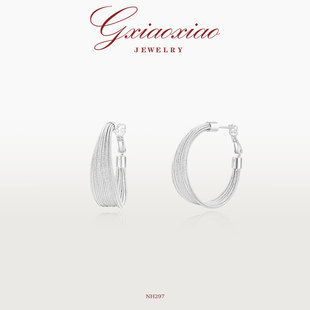 气质个性 高级百搭多层圆圈耳环 NH297 XIAOXIAO