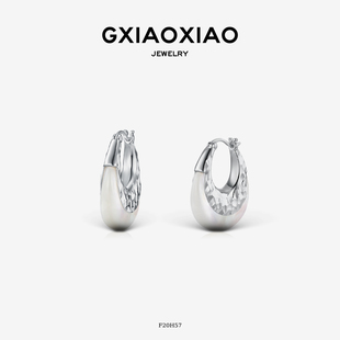 小众百搭U形耳环 气质高级感时尚 镀K金 F20H57 XIAOXIAO