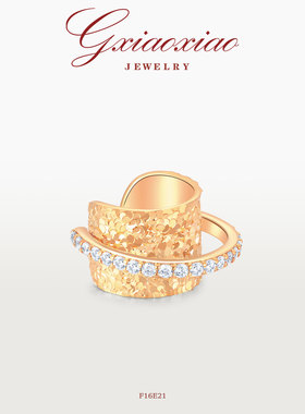 G XIAOXIAO 新年礼物轻奢高级感碎碎冰耳夹 F16E21 F16E22 F16E23