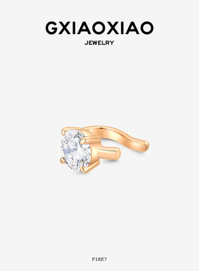 G XIAOXIAO 轻奢气质高级感简约百搭四爪爆闪耳夹 F18E7 F18E8