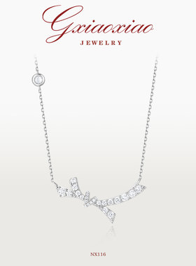 GXIAOXIAO精致百搭蝴蝶结项链