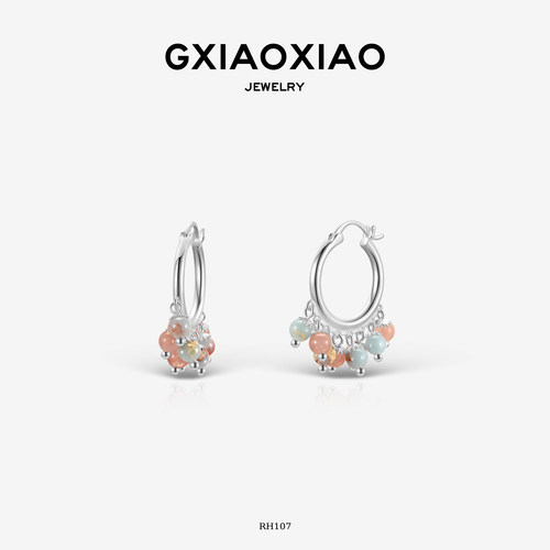 GXIAOXIAO百搭圆珠耳环RH107