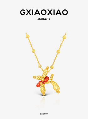 G XIAOXIAO【气球旺旺】小众精致卡通小狗百搭项链F20X97