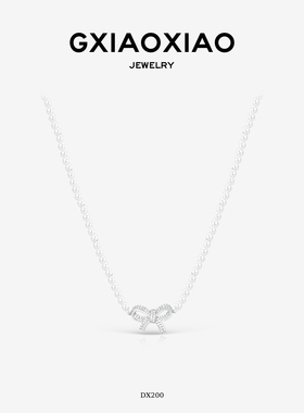 G XIAOXIAO 氣質輕奢時尚百搭簡約蝴蝶结项链小众 DX200