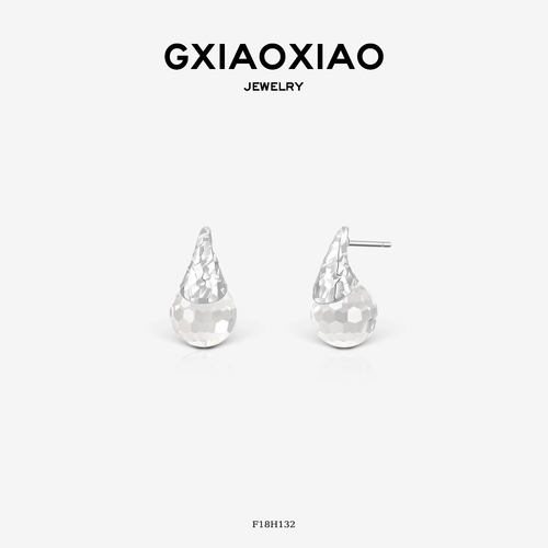 GXIAOXIAO百搭冰透圆珠耳环