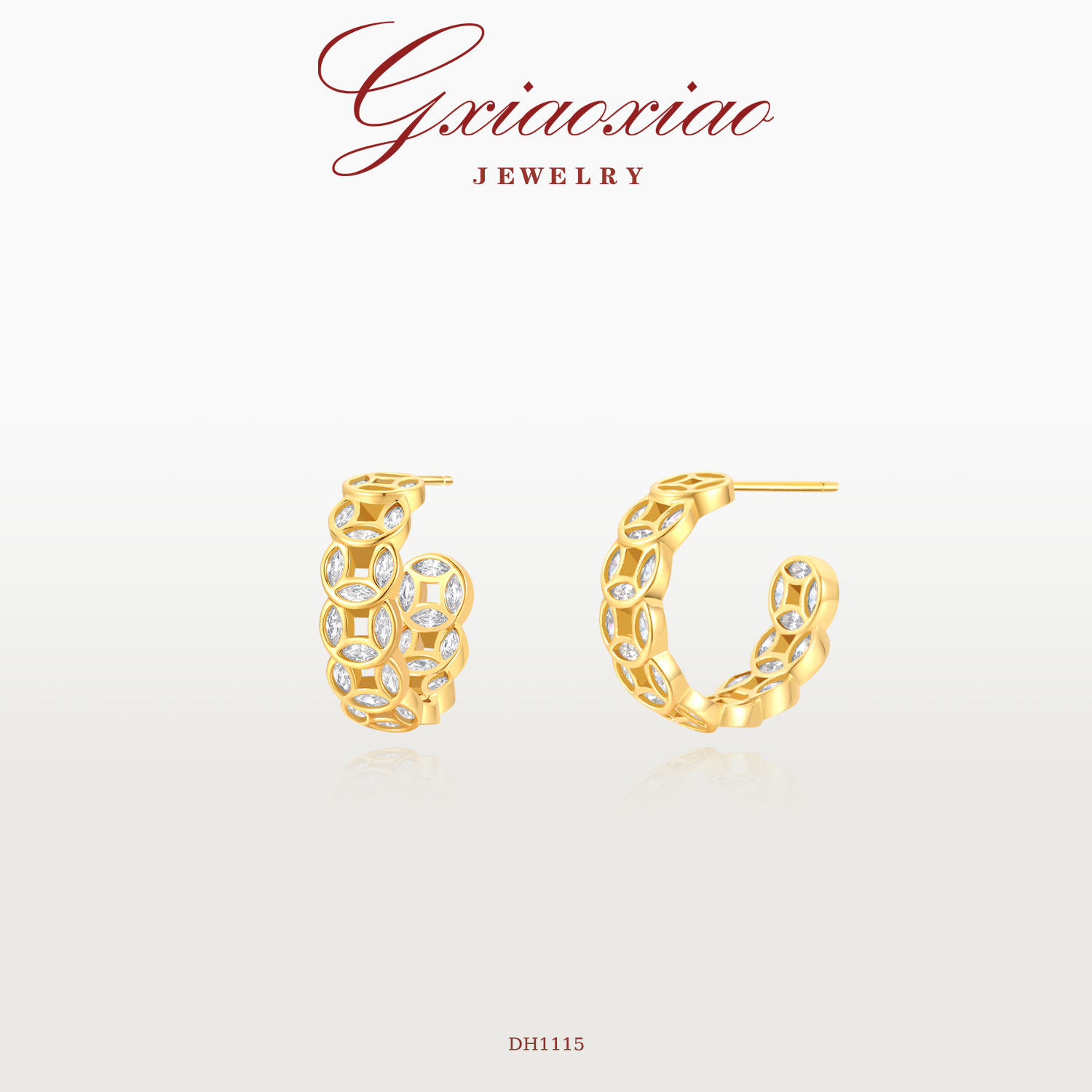 G XIAOXIAO 新年礼物 新中式气质时尚高级百搭铜币耳环 DH1115,饰品/流行首饰/时尚饰品新,耳环,淘宝优惠券,粉丝福利购,淘宝优惠卷