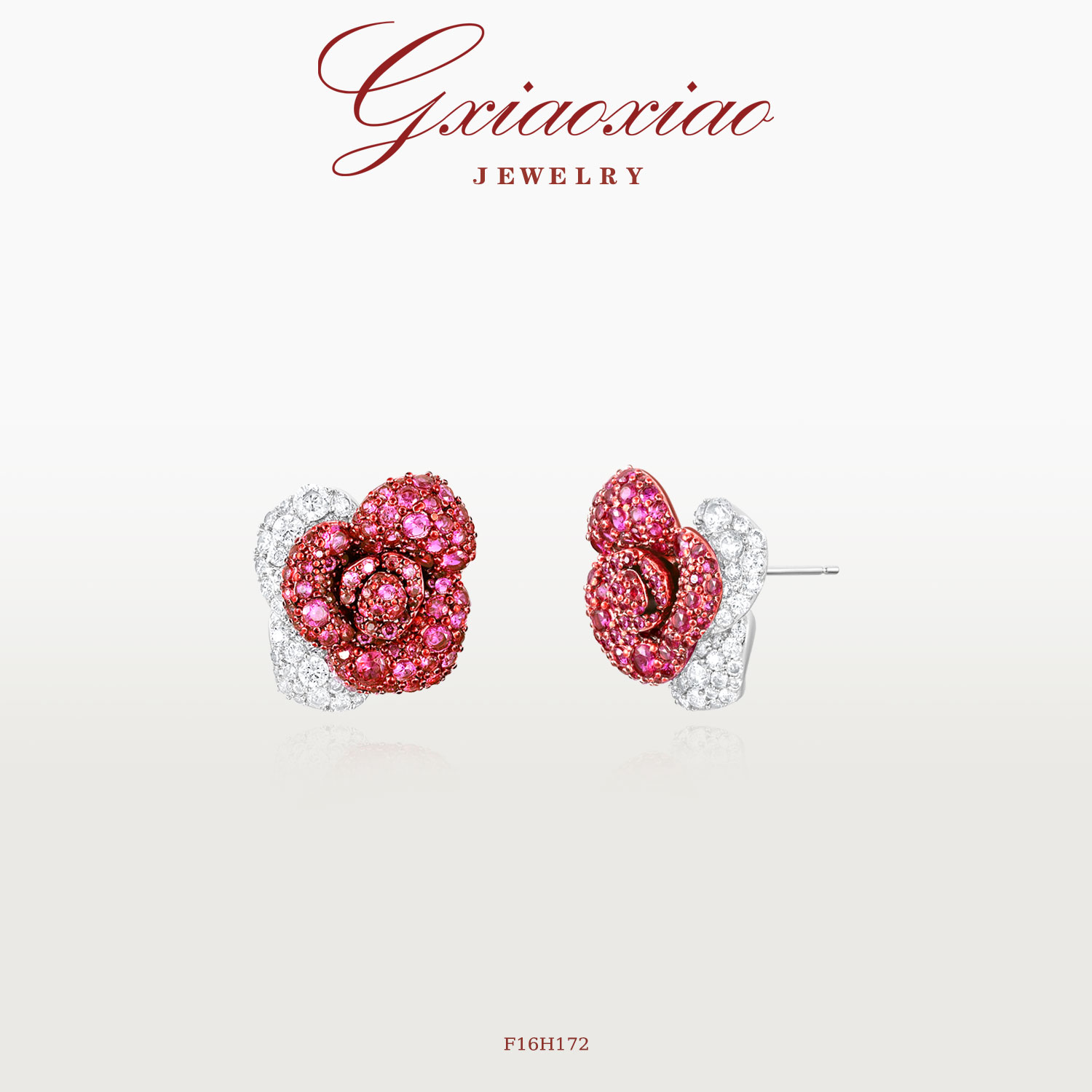 GXIAOXIAO【黑魔术红玫瑰】耳环