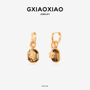 G XIAOXIAO【方糖印记】法式轻奢高级鸢尾花耳环 DH1166