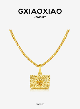 复古气质精致鸢尾花包包项链