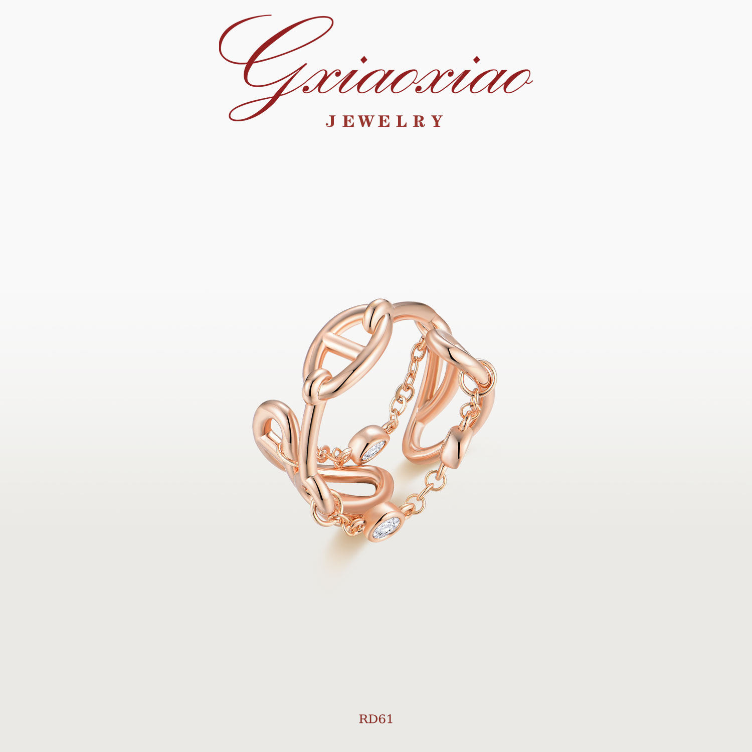 G XIAOXIAO 镀K金 法式气质小众高级百搭猪鼻子戒指 RD61,饰品/流行首饰/时尚饰品新,戒指/指环,淘宝优惠券,粉丝福利购,淘宝优惠卷