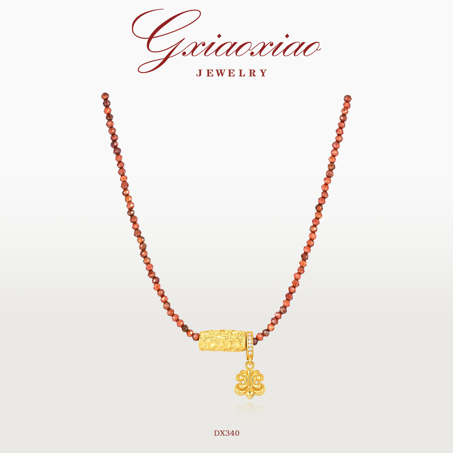 GXIAOXIAO【鸢尾金梦】鸢尾项链