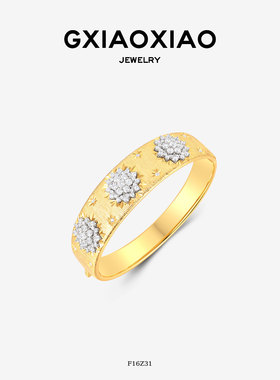 G XIAOXIAO 气质高级复古雪花拉丝手镯 F16Z30 F16Z31