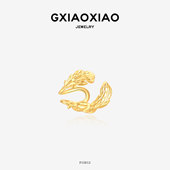 高级百搭羽毛耳夹 气质时尚 法式 F15E12 XIAOXIAO