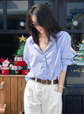 气质高级设计感时尚洋气百搭衬衫 F27C14 F27C15新年礼物
