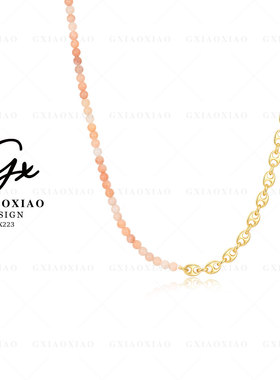 G XIAOXIAO  时尚设计师款高级百搭猪鼻子项链 DX223