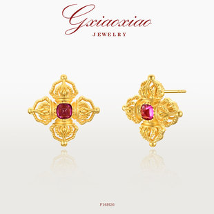 F16H25 F16H26 百搭简约耳环 气质时尚 XIAOXIAO 金刚杵