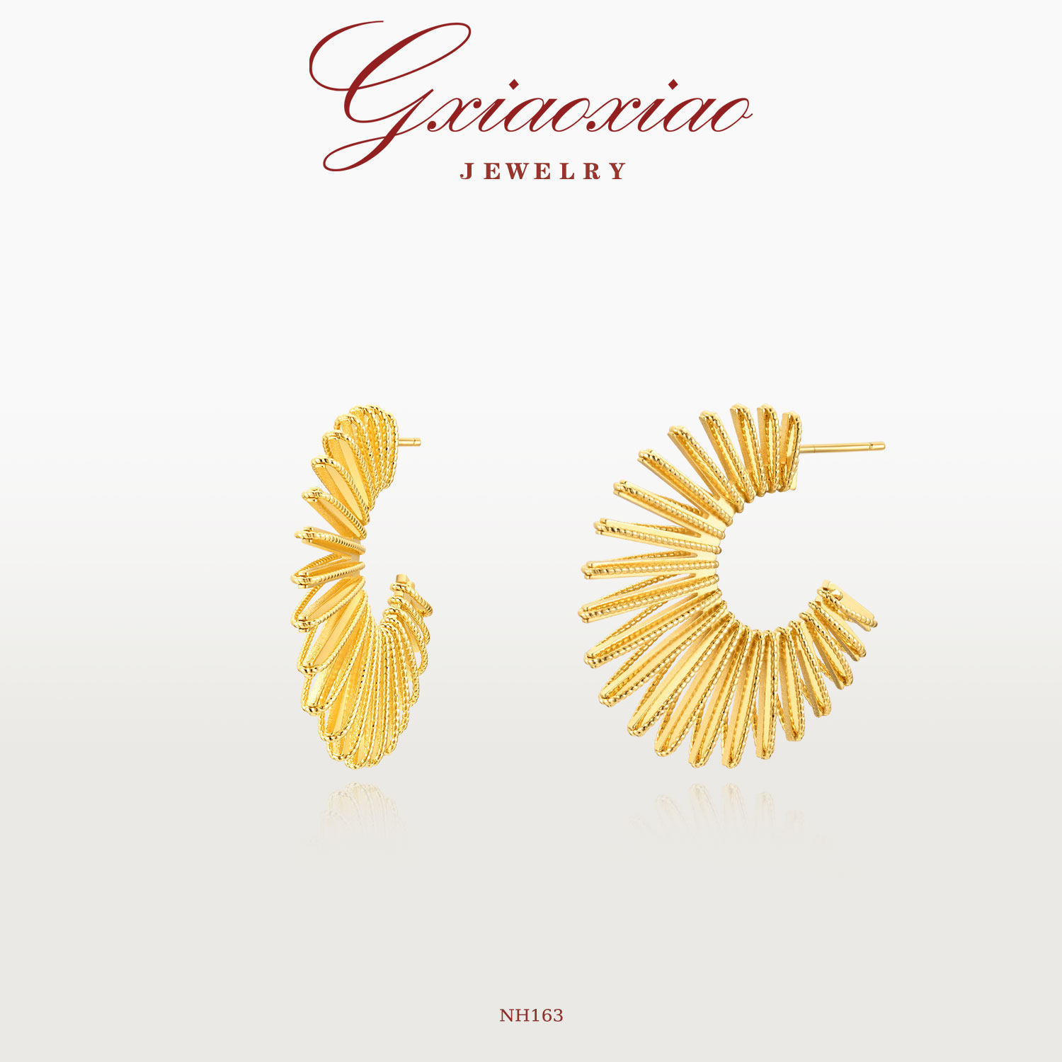 G XIAOXIAO 新年礼物 轻奢气质设计线条感复古百搭素款耳环 NH163,饰品/流行首饰/时尚饰品新,耳环,淘宝优惠券,粉丝福利购,淘宝优惠卷