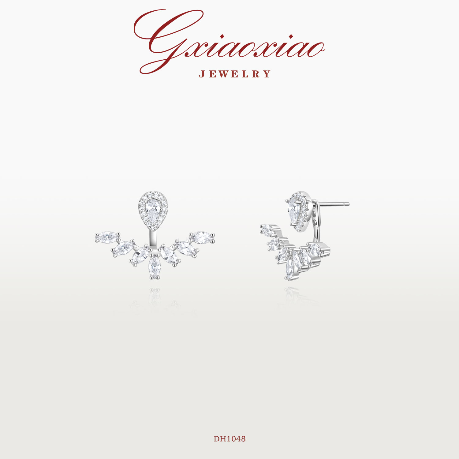 GXIAOXIAO优雅精致扇形耳环