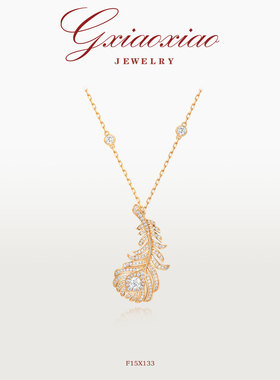 气质高级感精致百搭羽毛项链