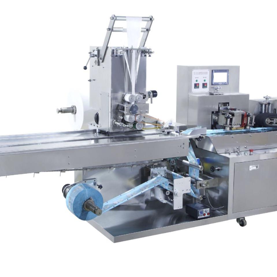 全自动三边封湿巾包装机（1-5片）一次性湿巾包装机