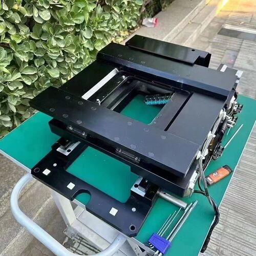 中空型电动XY位移台 精度0.5微米 行程120mm 神津精机制造 大型