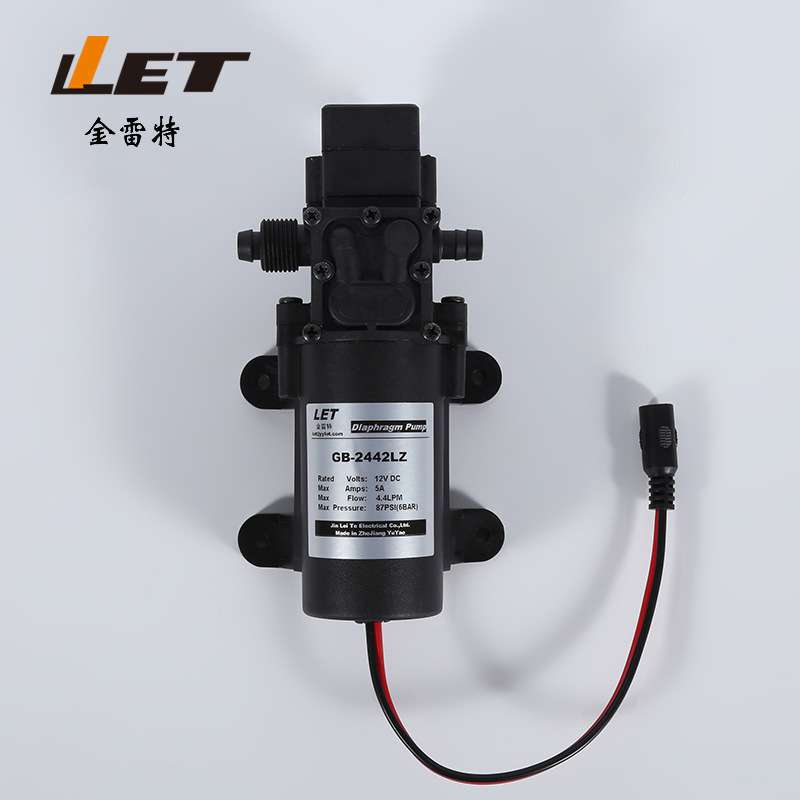 GB-2442LZ 12v电动洗车器水泵 微型隔膜泵 厂家供应吸水器水泵