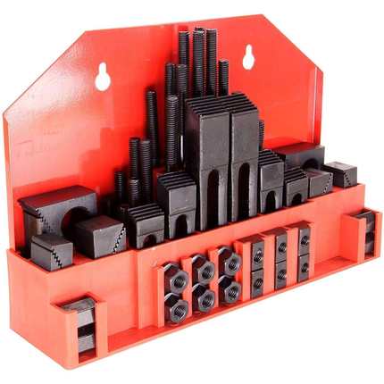 58件套组合压板 58 件夹具套件5/8英寸 T 型槽)螺柱尺寸 1/2-13