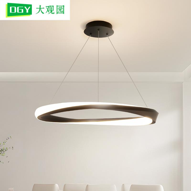 【严选】餐厅吊灯现代简约北欧极简大气时尚创意设计师新款饭厅灯