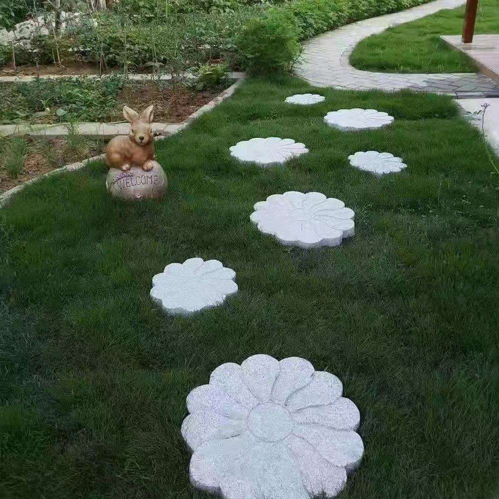 庭院花岗岩踏步石花园垫脚铺路石户外地砖草坪装饰脚踏汀步石板