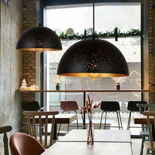 厂家直销 复古工业风咖啡厅吧台吊灯创意个性铁艺单头餐厅吊灯