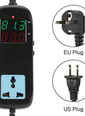 温控器数字显示智能电子温控器恒温器输出AC90-250V带电源线温控