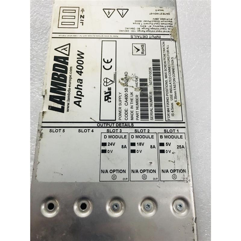Alpha 400W CA400 5B 18D 24D电源出售 H47047 现货