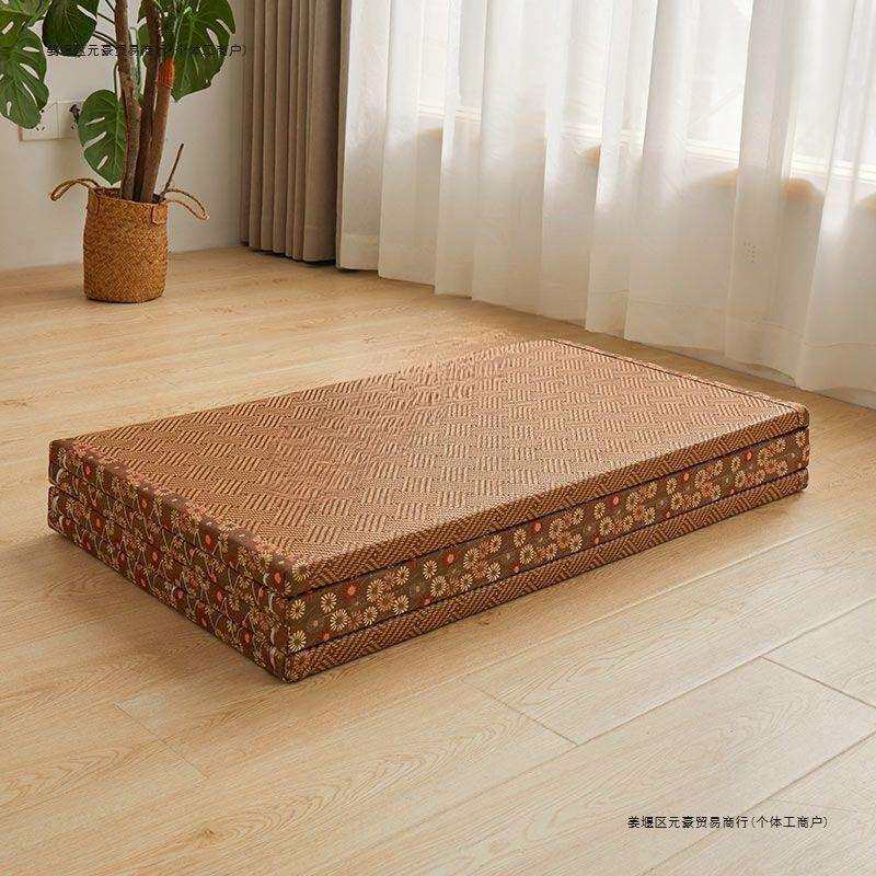 日式可折叠榻榻米垫子可藤席地垫家用垫子爬爬垫卧室客厅办公室