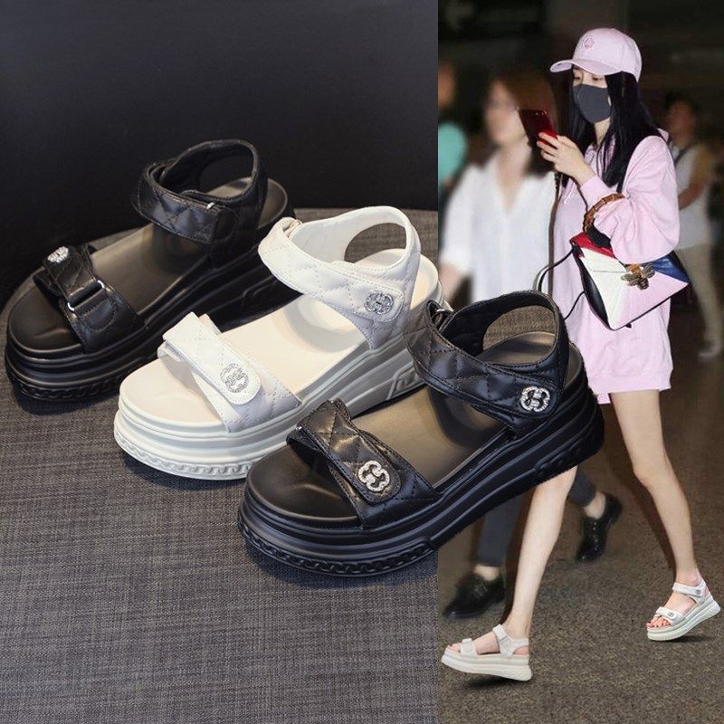 33码运动凉鞋女款夏季厚底高级感今年流行的凉鞋2024新款软底洋气