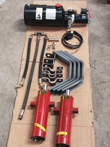 电动燃油摩托三轮车改装12V双杠电控油泵液压自卸翻斗改装自卸