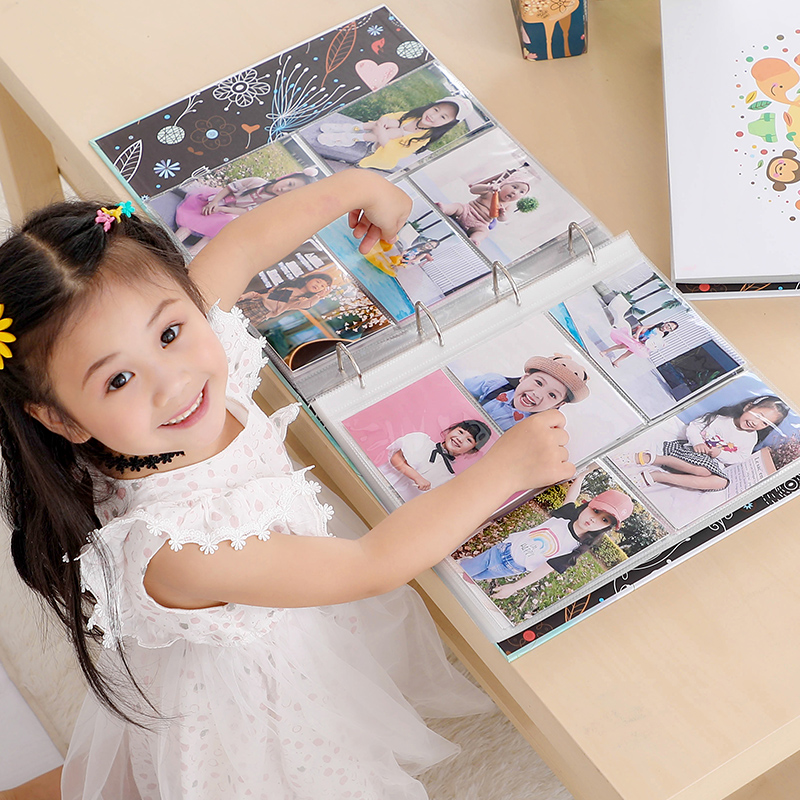 大容量活页5/6寸7寸插页式相册家庭宝宝成长纪念册儿童记录本影集