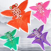 麦手工艺舞蹈风筝元 饰摄影道具 竹签立体复古风筝新传统拍照金鱼装