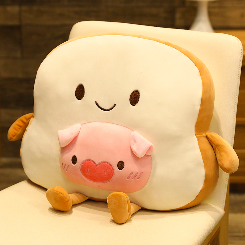 吐司面包抱枕被子两用p办公室护腰靠垫午睡枕头三合一暖手抱枕女