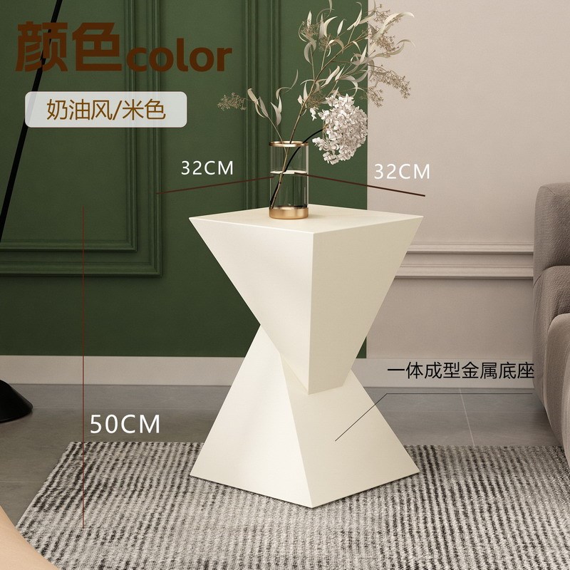 轻奢高级边d几艺术创意床头柜北欧置物架阳台小桌子沙发意式小茶