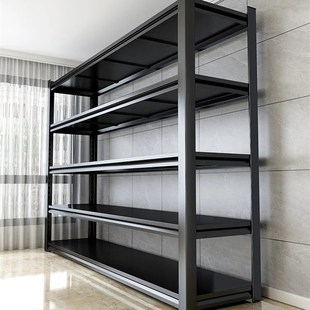 家用置物架货架多层落地书架阳台储物架杂物间商用U超市钢制收纳