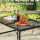 户外便携式 折叠桌休闲烧烤桌铝合金摆摊地推折叠桌子简易野外餐桌