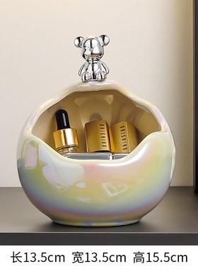 入户玄关放钥匙收纳摆件门口置物架轻奢客厅O电视柜高档家居装饰