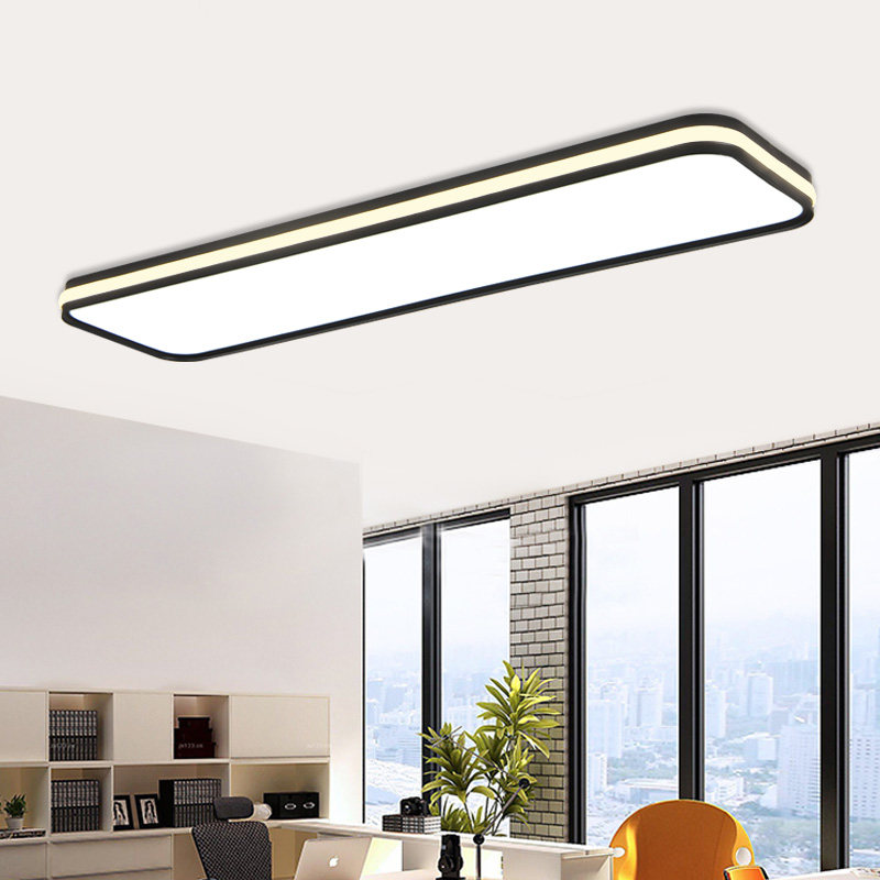 简约led吸顶灯长条形办公室超市汽车美容店瑜伽会所员工桌会议室,家装灯饰光源,餐厅/卧室/书房吸顶灯,淘宝优惠券,粉丝福利购,淘宝优惠卷