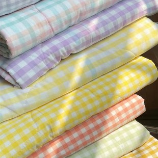 里外全棉水洗棉夏凉被夏天空调被单人双人纯棉薄被子夏季可水洗