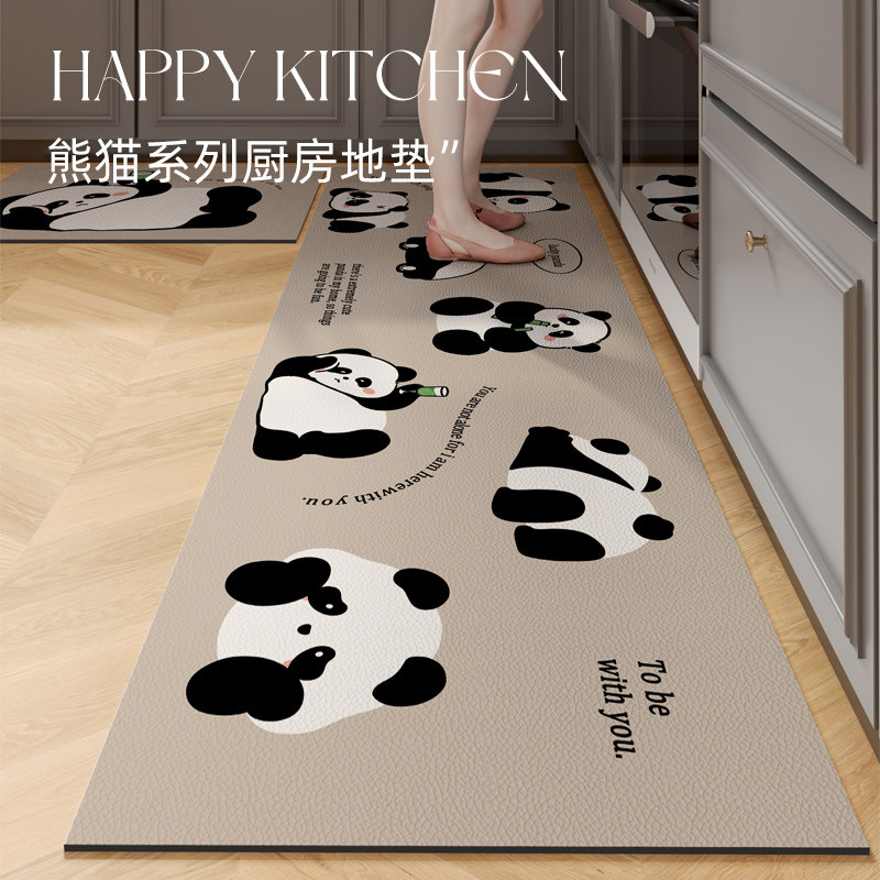 厨房地垫pvc卡通家用门口可擦免洗专用脚垫防滑防油防水长条软垫,居家布艺,厨房地垫,淘宝优惠券,粉丝福利购,淘宝优惠卷