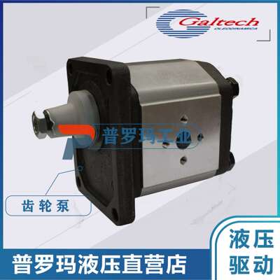 原装意大利高泰克齿轮泵齿轮马达GALTECH 2SMA8R-10N高压齿轮泵