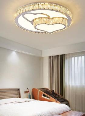 卧室灯轻奢水晶灯现代简约2025年新款书房LED吸顶灯大气家用灯具
