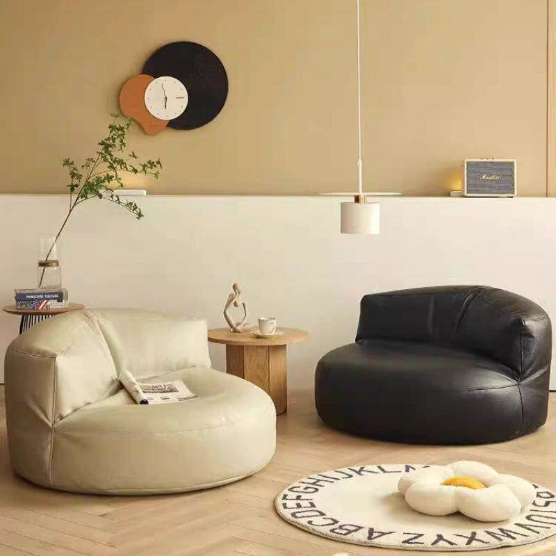 懒人沙发阳台可躺可睡榻榻米坐垫卧室小户型网红黑色单人沙发椅子