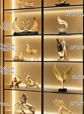 乔迁新居礼品家居客厅装饰品轻奢高档高级感酒柜摆Q件艺术工艺礼